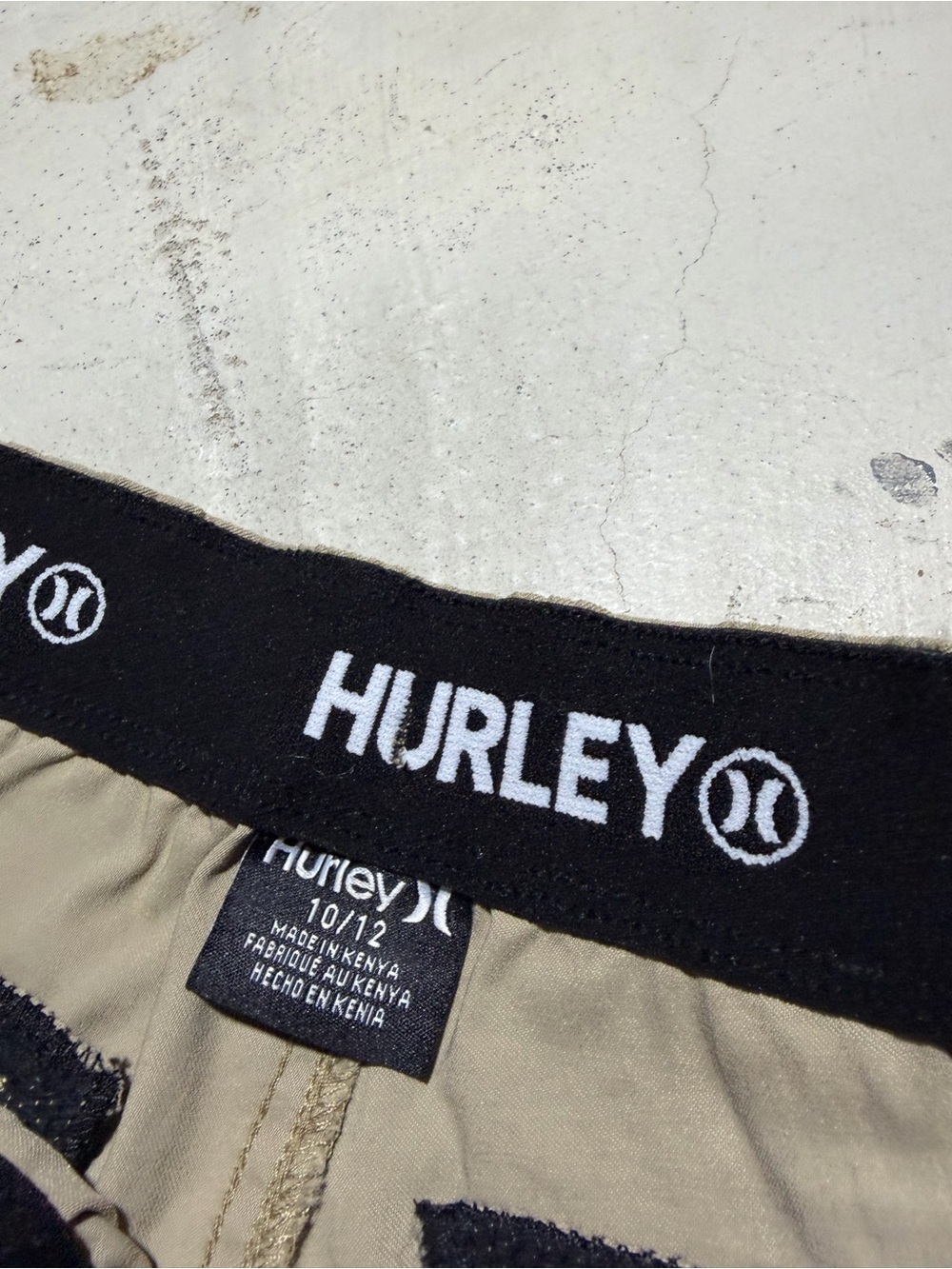 Hurley NWT youth performance jogger khaki 10/12 MSRP$40 - Picture 7 of 8